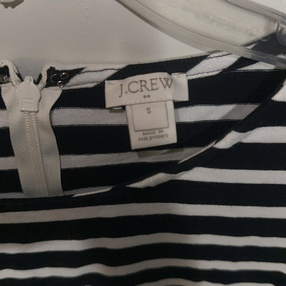 J. crew Black and White Striped Dress Size Small - Picture 4 of 6